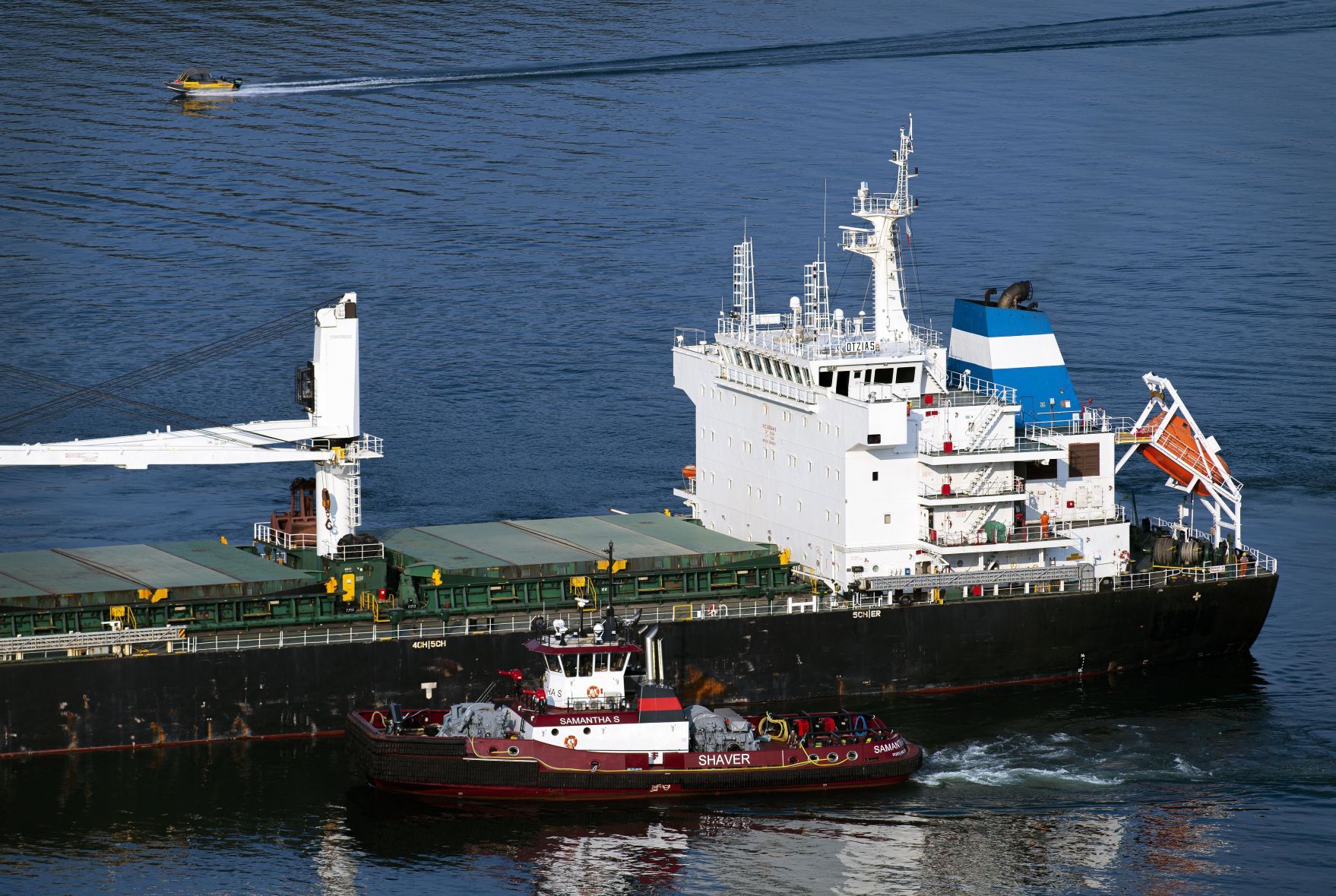 Cargo ship run aground